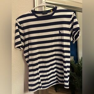 Ralph Lauren Polo Navy and White Striped Tee
